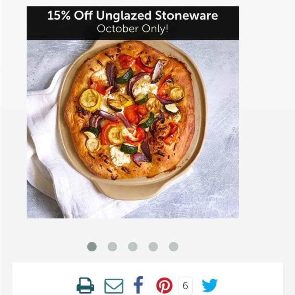 Pampered chef Personal Pizza Stone